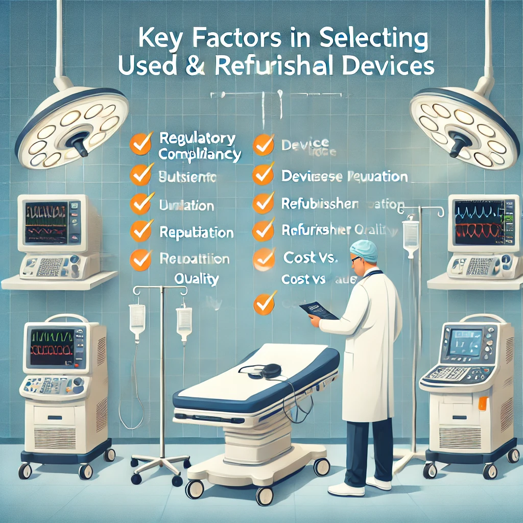 How to Select Used & Refurbished Medical Devices: Factors to Consider